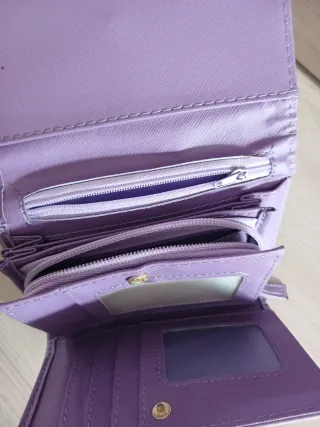Portafogli donna blu e viola