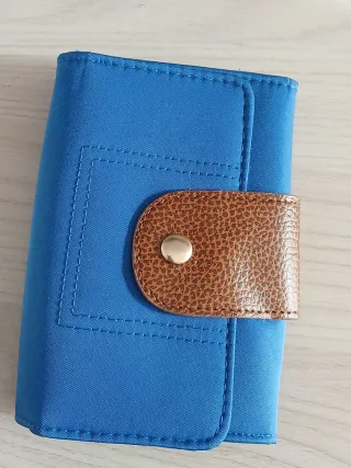 Portafogli donna blu e viola