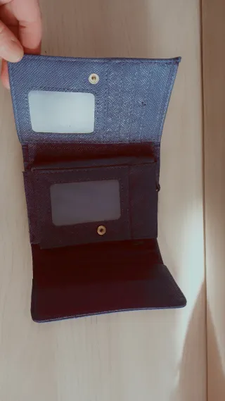 Portafogli donna blu e viola