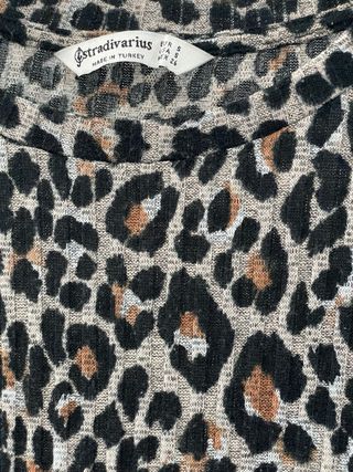 Vestido mini estampado leopardo