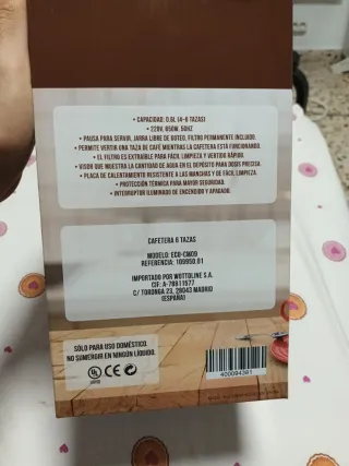 Cafetera Eléctrica iWotto Roja