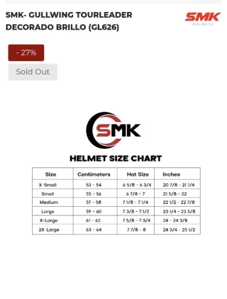 Casco Modular SMK Unisex Talla XS
