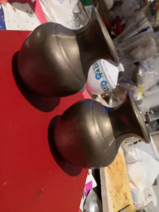 Coppia vasi in ottone