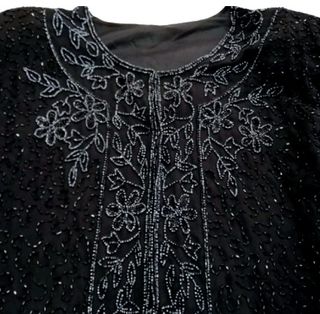 Giacca nera vintage elegante