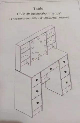 Tocador con Luces LED a estrenar.