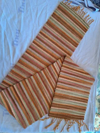 Sciarpa lana righe multicolore