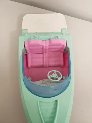 Motoscafo Barbie Originale Verde Menta e Rosa