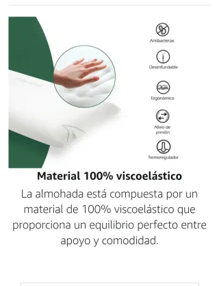 Almohada Visco Aloe Vera AITSSE 135cm Nueva