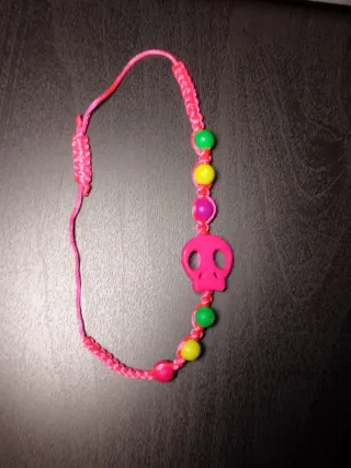 Pulsera neón calavera