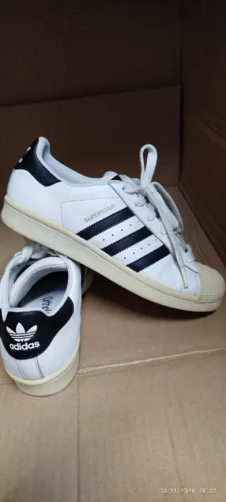 Zapatillas Adidas Superstar Talla 38 Blancas
