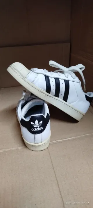 Zapatillas Adidas Superstar Talla 38 Blancas