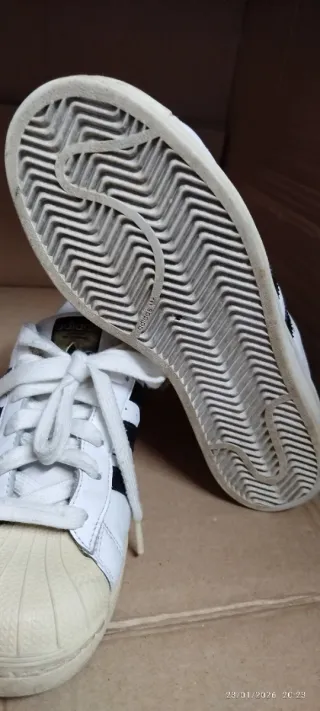 Zapatillas Adidas Superstar Talla 38 Blancas