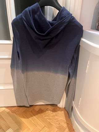 Sudadera Hollister Degradado Azul/Gris