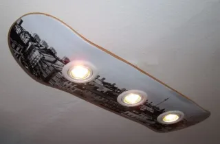 Lámpara monopatín skate Decorativa.