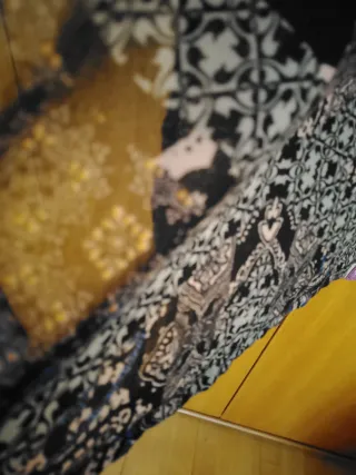 Camiseta larga estampada