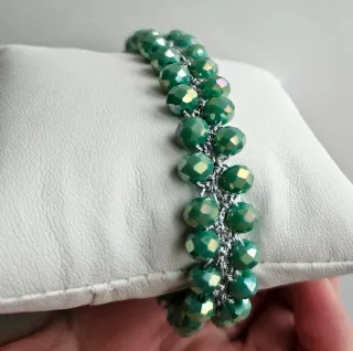 Bracciale regolabile con cristalli