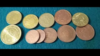 Lote Monedas 2€, 1€, 50c, 20c, 10c, 5c, 1c