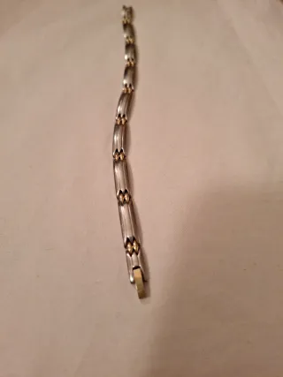 Pulsera Acero y Oro