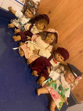 Set di 5 pupazzi vintage gesticolanti