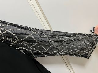 Camicia nera con strass