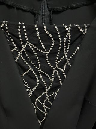 Camicia nera con strass