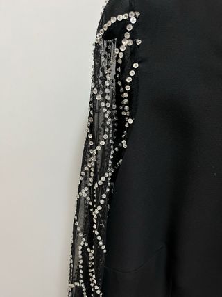 Camicia nera con strass