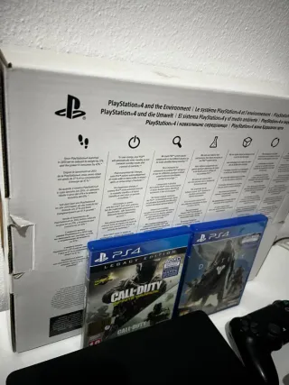 Bundle console ps4 slim 500gb + giochi, scatola