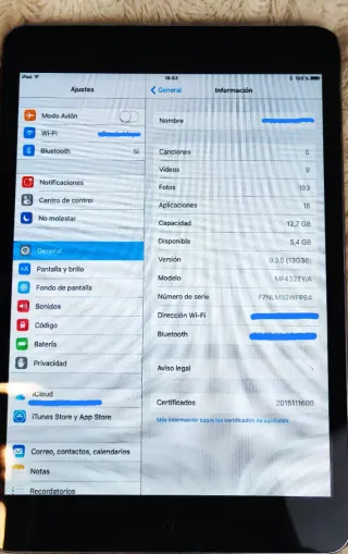 iPad Mini 2012 16GB Nero + Cavo