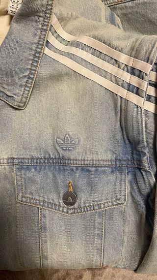 Chaqueta vaquera Adidas Originals con 3 bandas