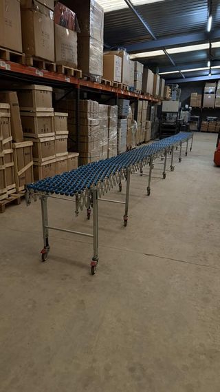 CINTA TRANSPORTADORA EXTENSIBLE GRAVITATORIA