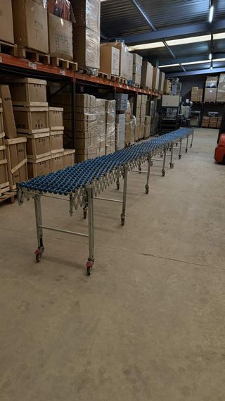 CINTA TRANSPORTADORA EXTENSIBLE GRAVITATORIA