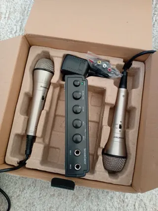 Kit Karaoke Silvercrest 2 Microfones