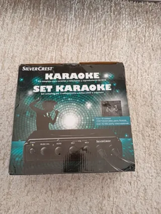 Kit Karaoke Silvercrest 2 Microfones