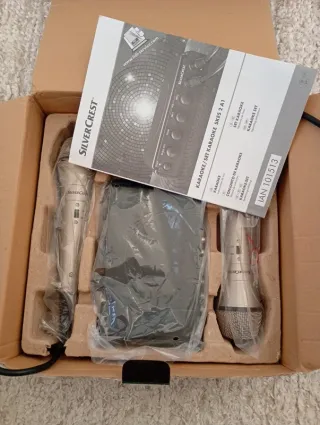 Kit Karaoke Silvercrest 2 Microfones