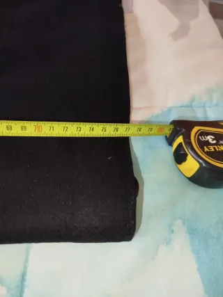 Abrigo paño mujer negro