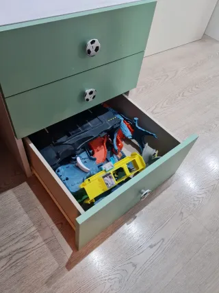 Mesita de Noche Infantil Verde