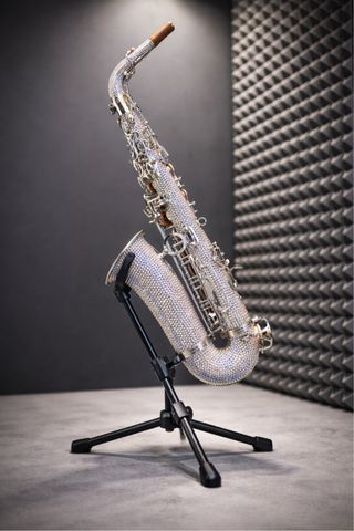 Sassofono con cristalli Swarovski