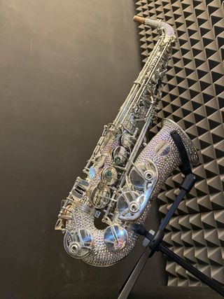 Sassofono con cristalli Swarovski