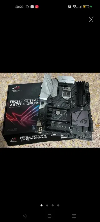 Placa base Asus Rog stirx Z370 E wifi. Sokhet 1151
