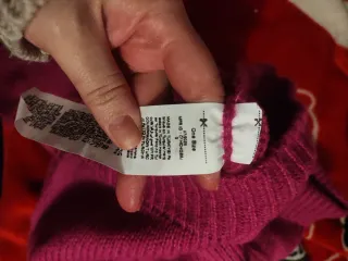 Jersey cuello alto rosa