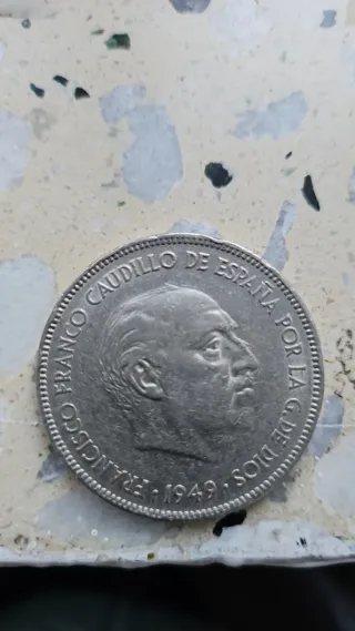 Moneda antigua 5 Pesetas