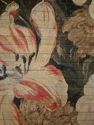 Tapiz decorativo enrollable de madera