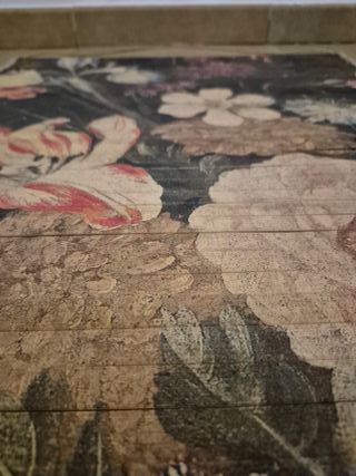 Tapiz decorativo enrollable de madera