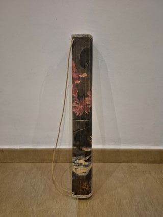 Tapiz decorativo enrollable de madera