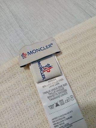 Sciarpa Moncler Beige/Bianca