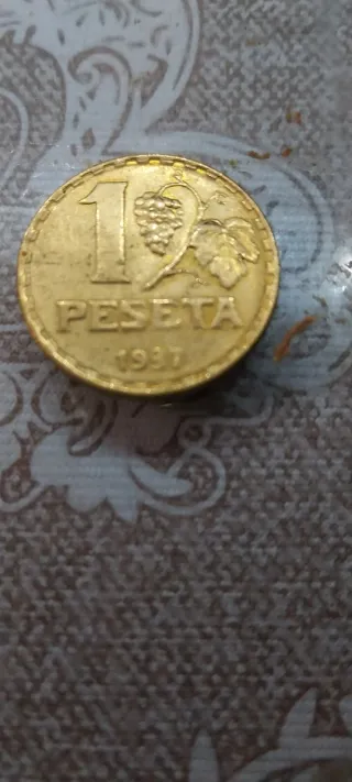 Moneda 1 Peseta II República 1937
