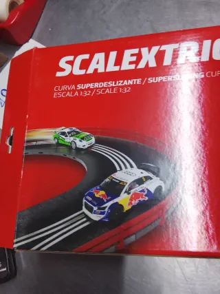 Scalextric Curva Superdeslizante 1:32 pista gris