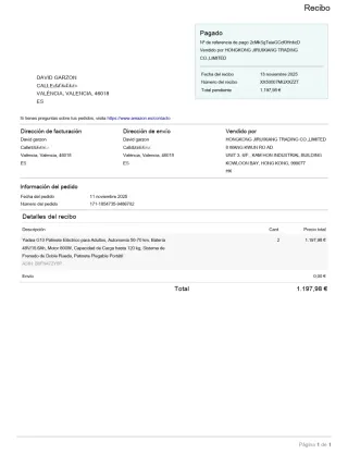 2 Patinetes Eléctricos YADEA G10 Adultos