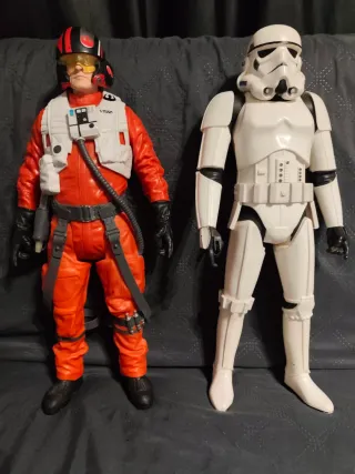 Figuras Star Wars Piloto y Stormtrooper