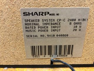 Equipo estéreo SHARP. Doble cassette, triple CD